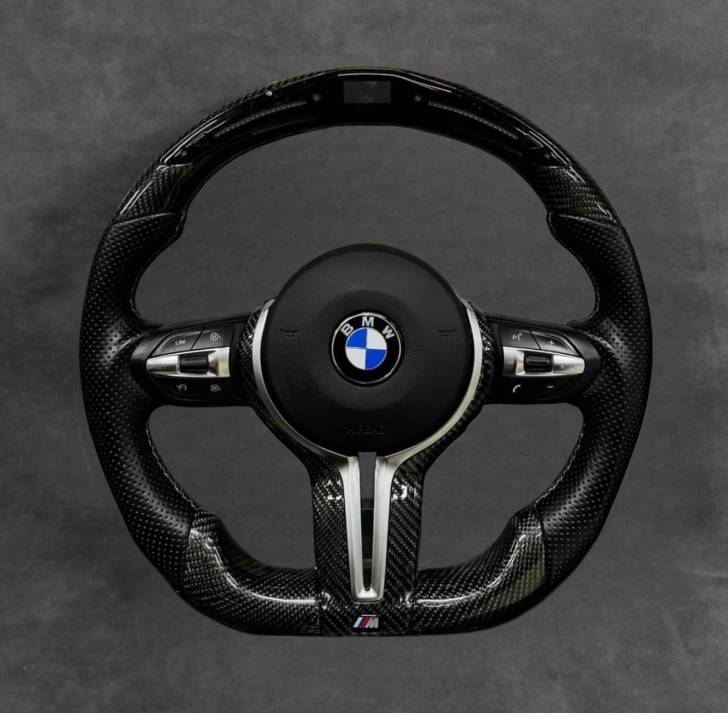 LED Carbon Fiber Steering Wheel Leather F-Series