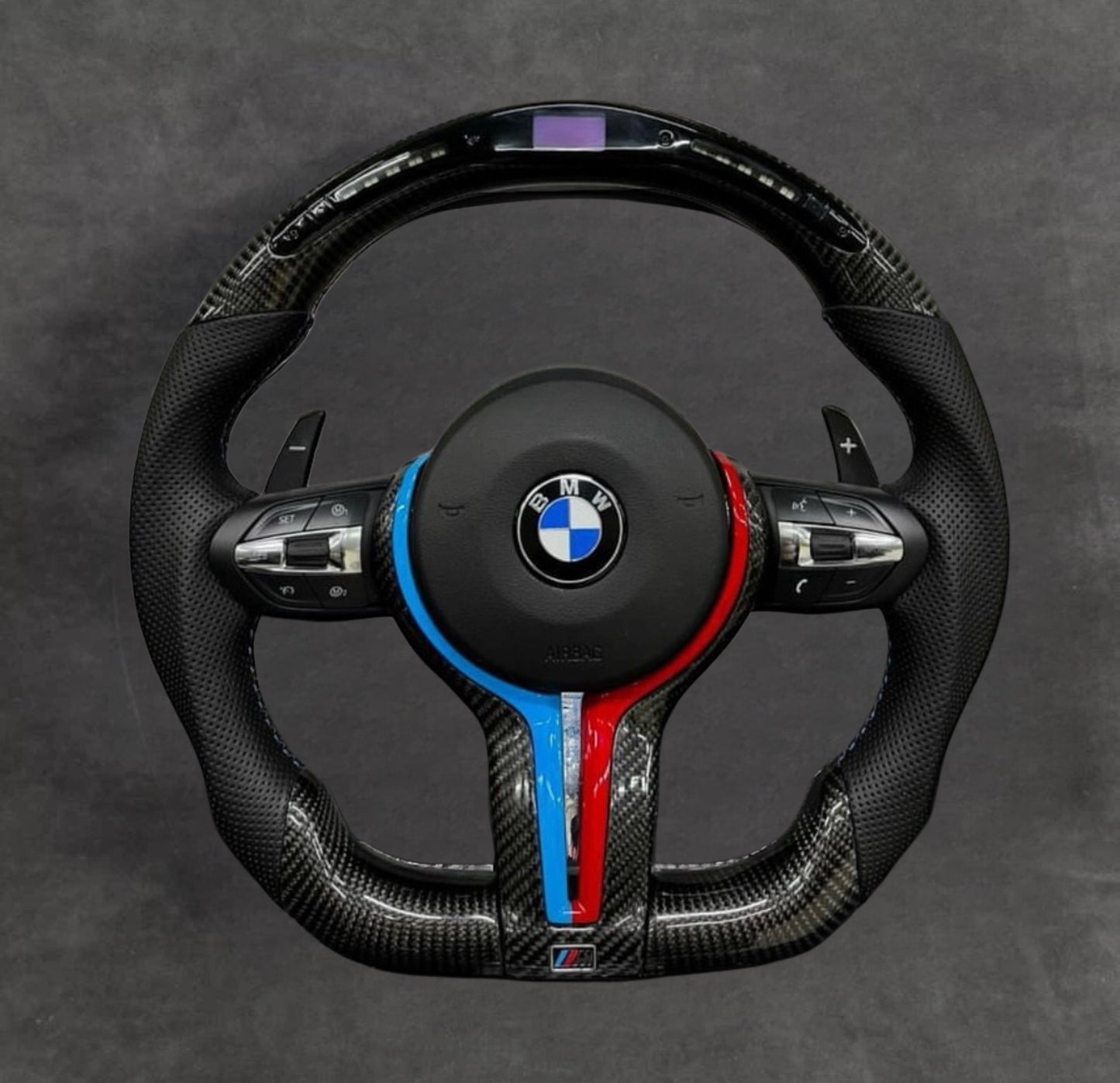 LED Carbon Fiber Steering Wheel M-edition Leather F-Series