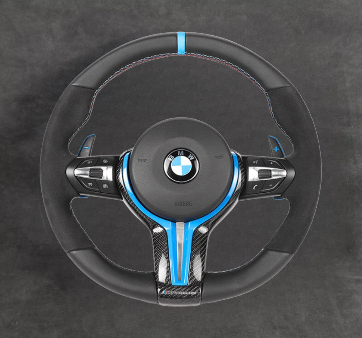 Blue Edition Steering Wheel Alcantara/Leather F-Series