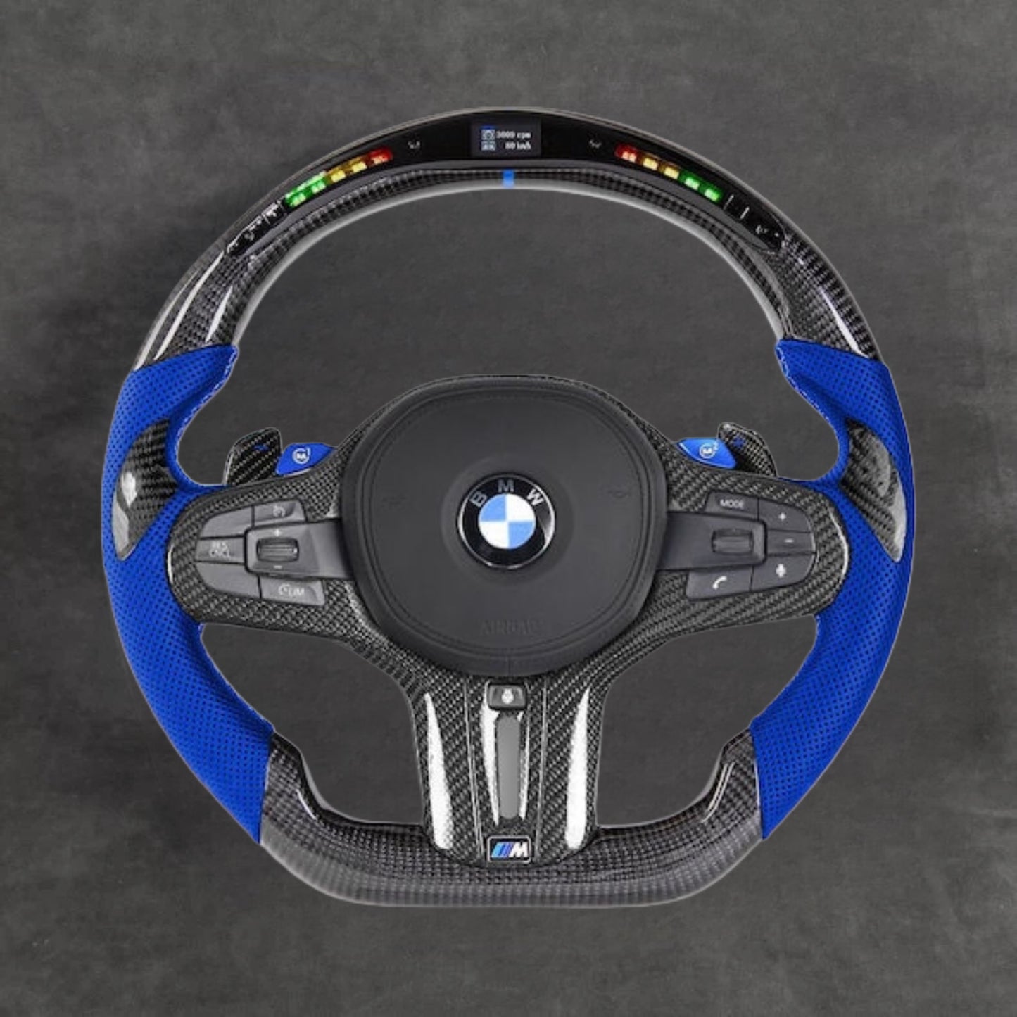 Special Edition LED Carbon Fiber Steering Wheel Leather G-Series F91/F92/ F93/F95/F96/F90 LCI/F87 LCI