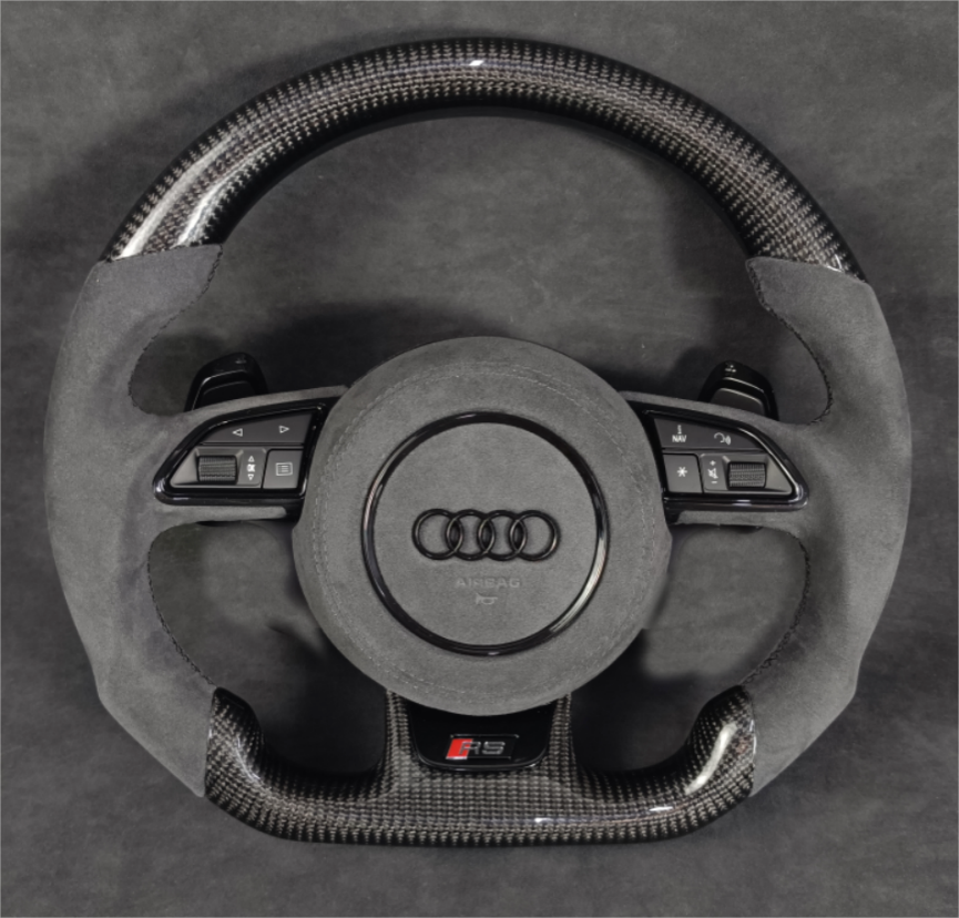 Carbon Fiber Steering Wheel Leather A4/A5/Q5/S4/S5/SQ5/RS4/RS5