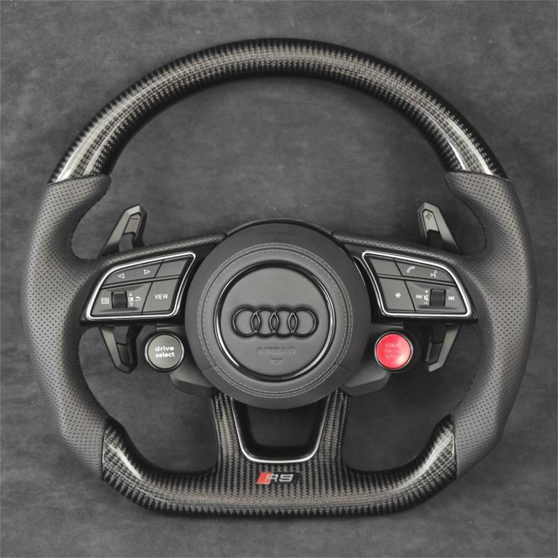 Carbon Fiber Steering Wheel Leather A4/A5/Q5/S4/S5/SQ5/RS4/RS5