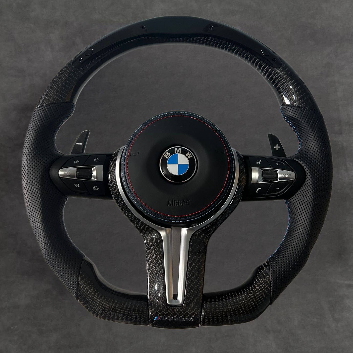 LED Carbon Fiber Steering Wheel Leather F-Series