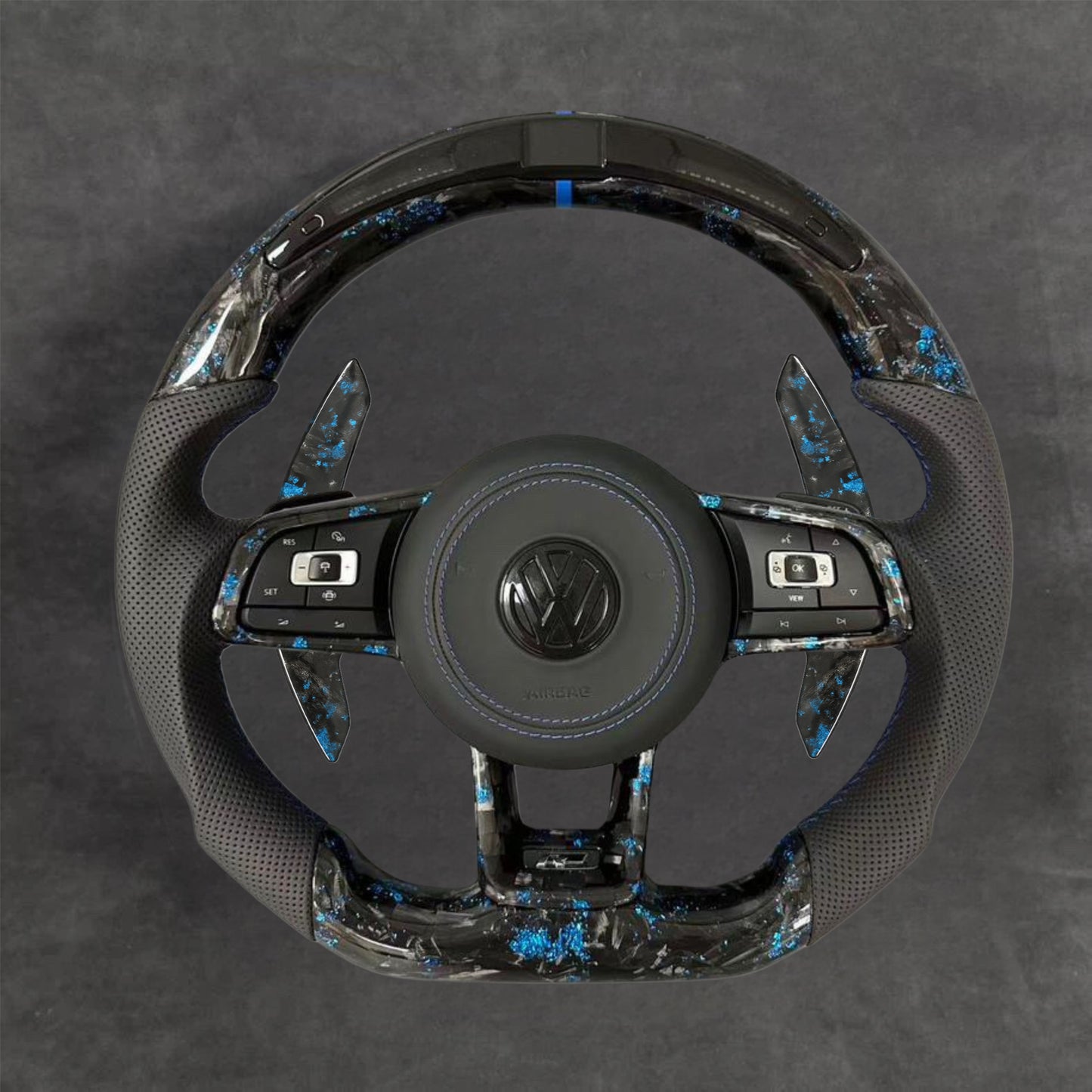 Special Edition LED Forged Carbon Steering Wheel Leather VOLKSWAGEN