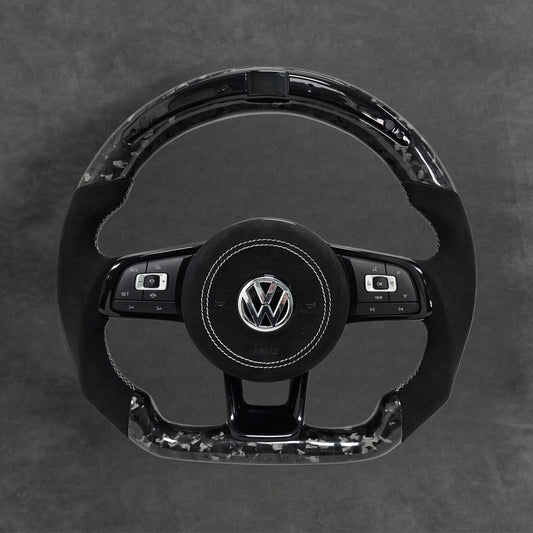Special Edition LED Carbon Fiber Steering Wheel Alcantara VOLKSWAGEN