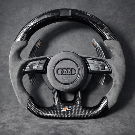LED Carbon Fiber Steering Wheel Alcantara A3/S3/RS3