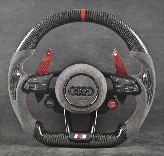 Carbon Fiber Steering Wheel Alcantara R8/TT/TTS/TTRS