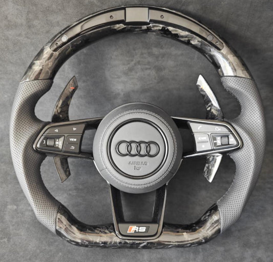 LED Forged Carbon Steering Wheel Leather A3/S3/RS3