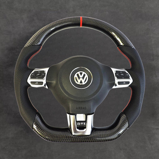 Carbon Fiber Steering Wheel Leather VOLKSWAGEN