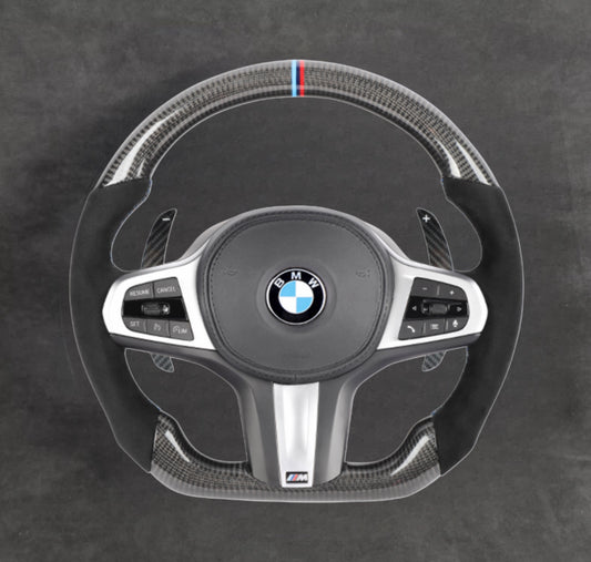 M Competition Design Carbon Fiber Steering Wheel Alcantara G-Series F91/F92/F93/F95/F96/F90 LCI/F87 LCI
