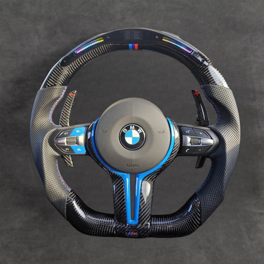 LED Carbon Fiber Steering Wheel Leather F-Series