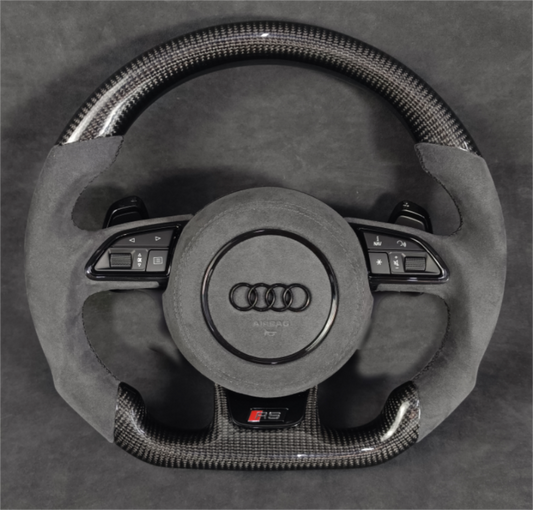Carbon Fiber Steering Wheel Leather A4/A5/Q5/S4/S5/SQ5/RS4/RS5