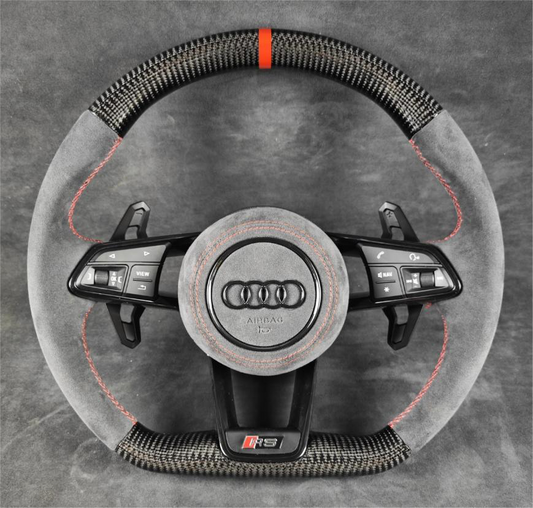 Carbon Fiber Steering Wheel Leather R8/TT/TTS/TTRS