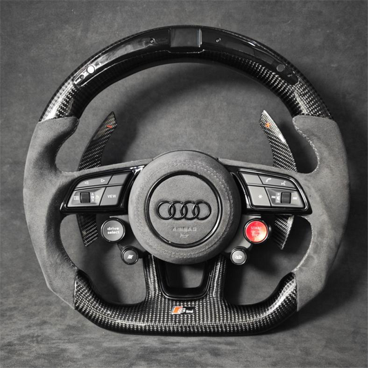LED Carbon Fiber Steering Wheel Alcantara A3/S3/RS3