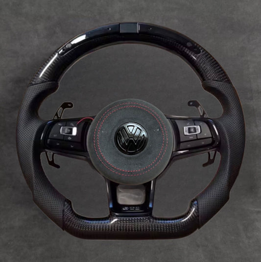 LED CARBON FIBER STEERING WHEEL VOLKSWAGEN