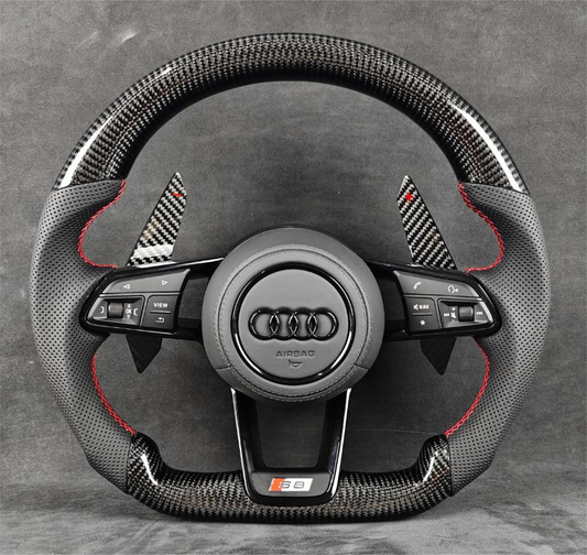 Carbon Fiber Steering Wheel Leather R8/TT/TTS/TTRS