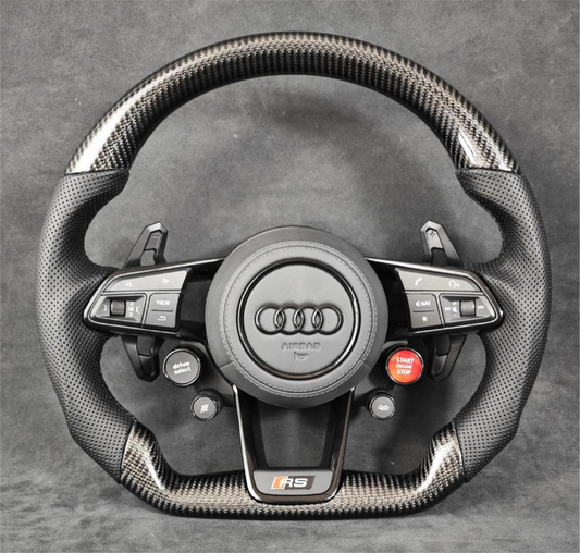 Carbon Fiber Steering Wheel Leather R8/TT/TTS/TTRS