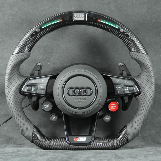 LED Performance Carbon Fiber Steering Wheel Leather R8/TT/TTS/TTRS
