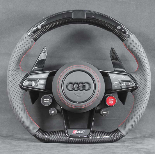 LED Performance Carbon Fiber Steering Wheel Leather R8/TT/TTS/TTRS